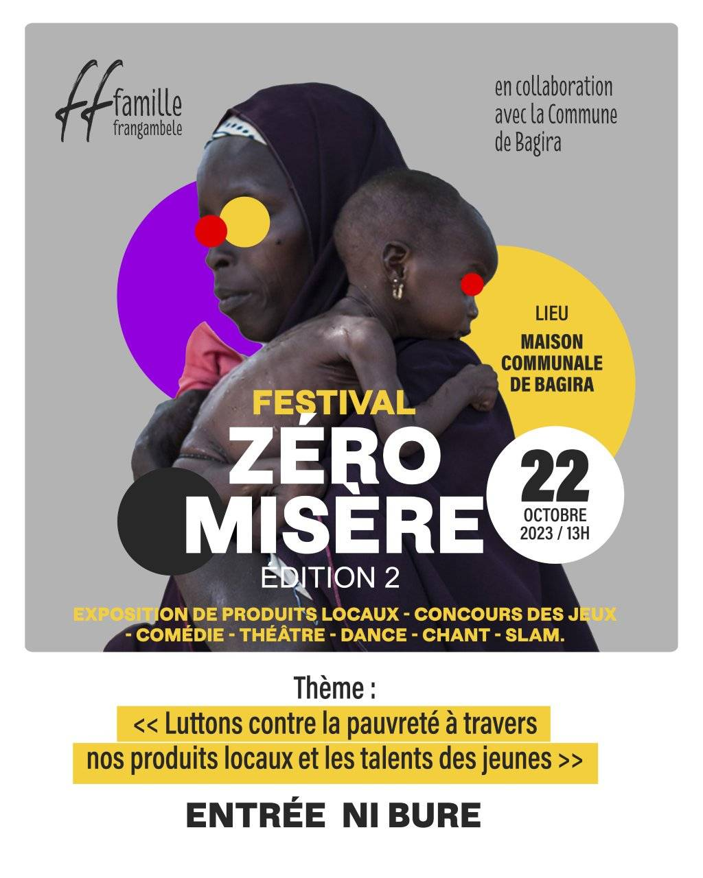 Bukavu : « Zéro Misère », Un festival de lutte contre la vulnérabilité à Bukavu.