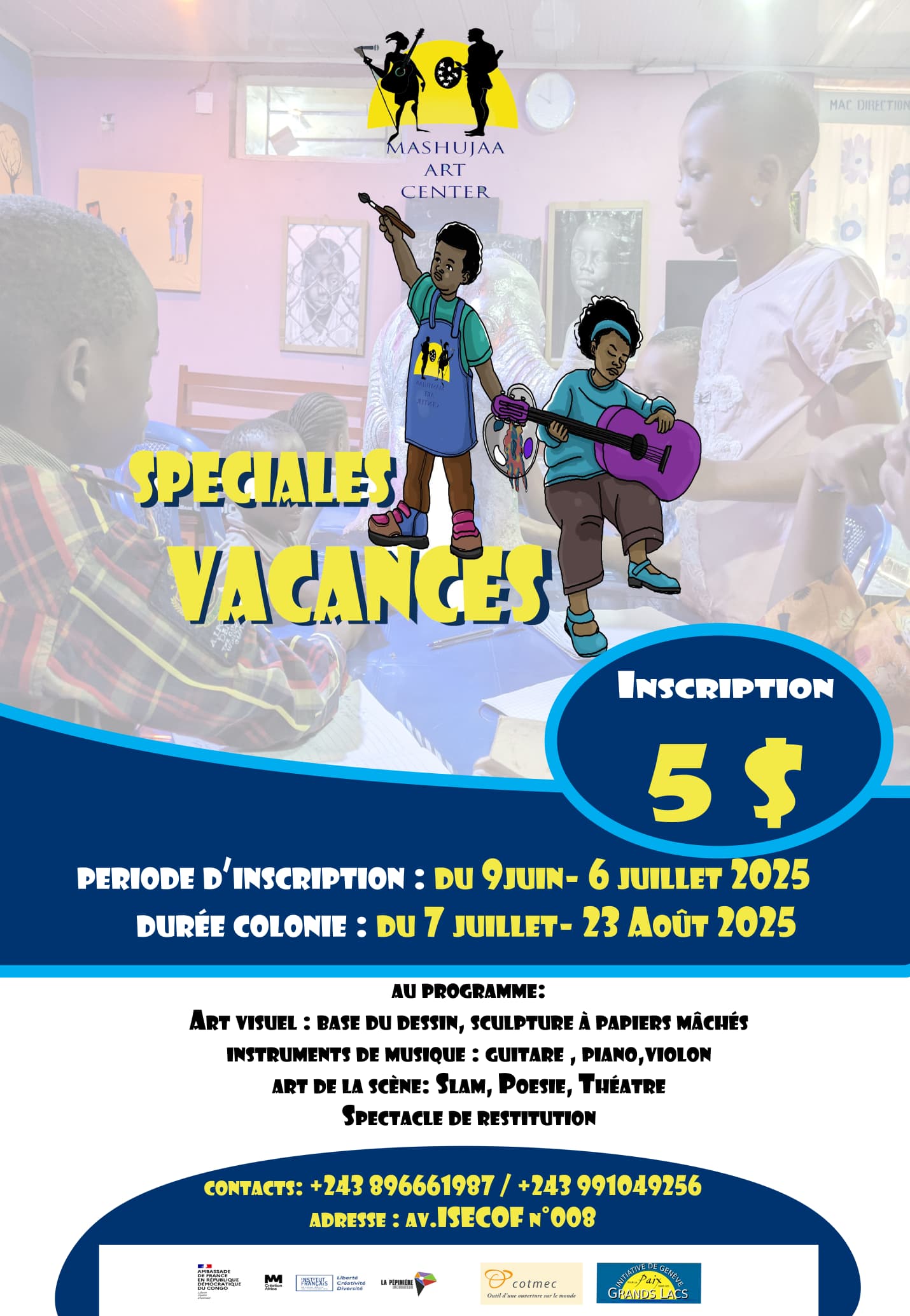 Bukavu : Mashujaa art center forme les enfants à l’actorat de la résilience à travers l’art.