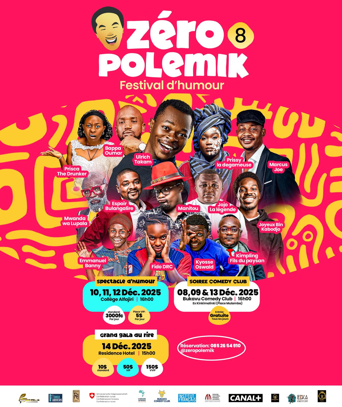 Humour : Le festival zéro polémik lance l’espace « Bukavu comédie Club »