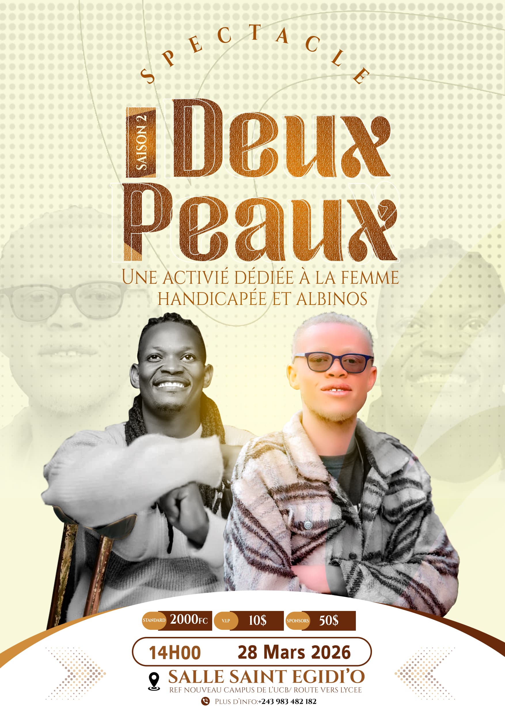 Bukavu : La deuxième édition du spectacle « Deux peaux » placée sous l’inclusion sociale.