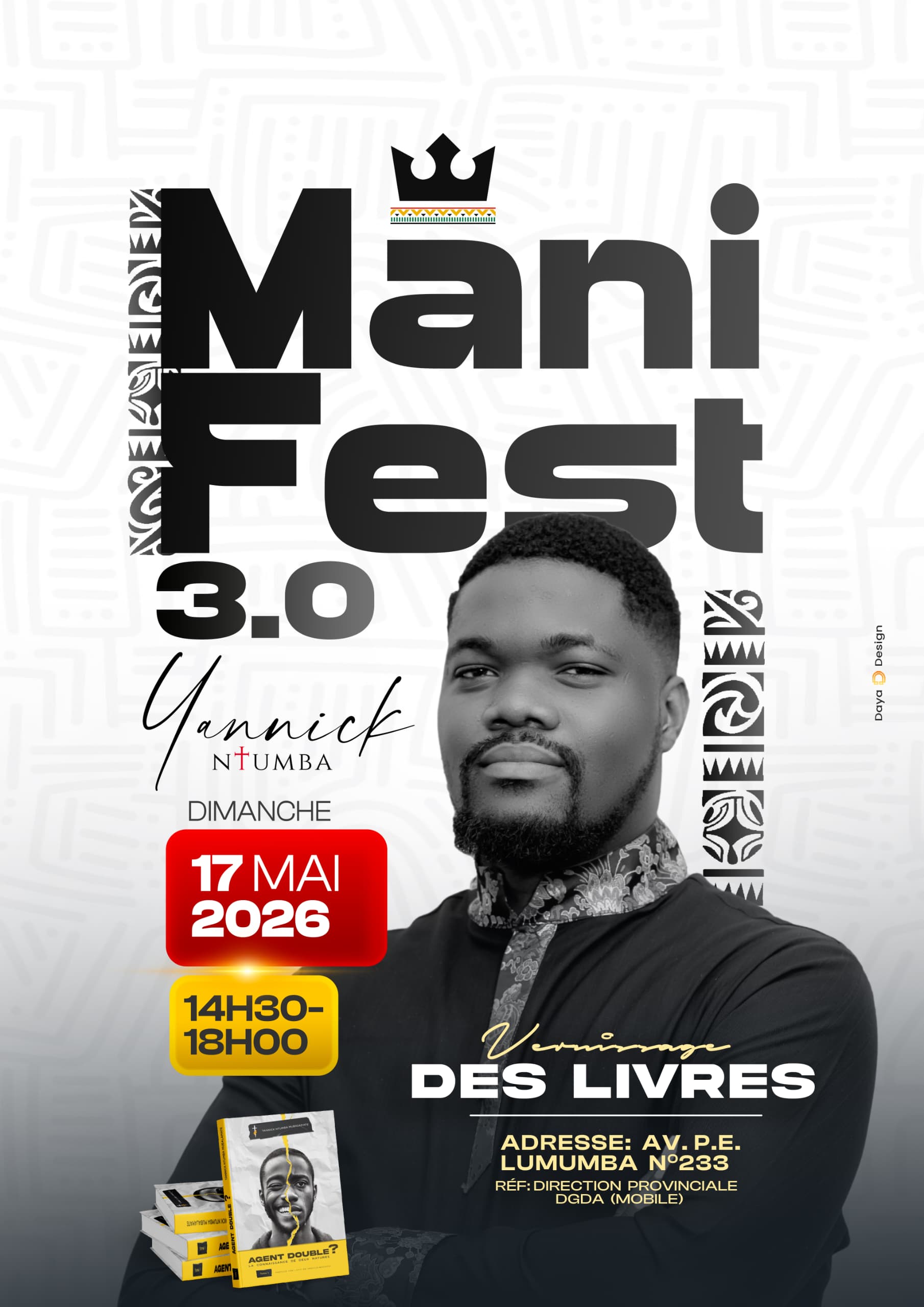 Bukavu : l’écrivain Yannick Ntumba annonce un triple vernissage littéraire autour de la spiritualité et de l’identité humaine
